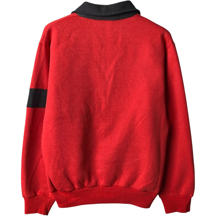 EXCEL Collared College Sweatshirt, Men's Size M polyester red type Vintage Second Hand