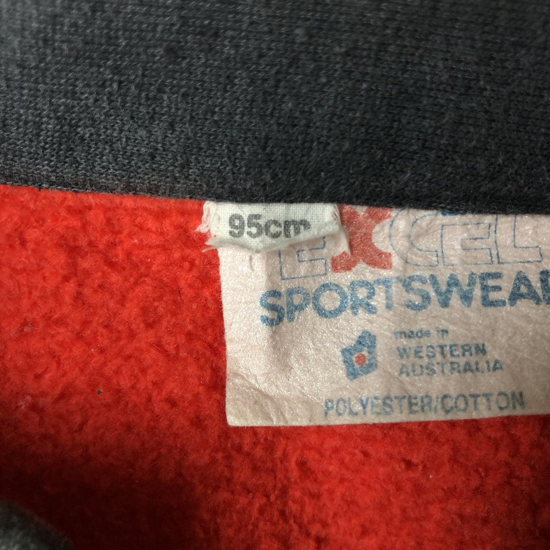 EXCEL Collared College Sweatshirt, Men's Size M polyester red type Vintage Second Hand