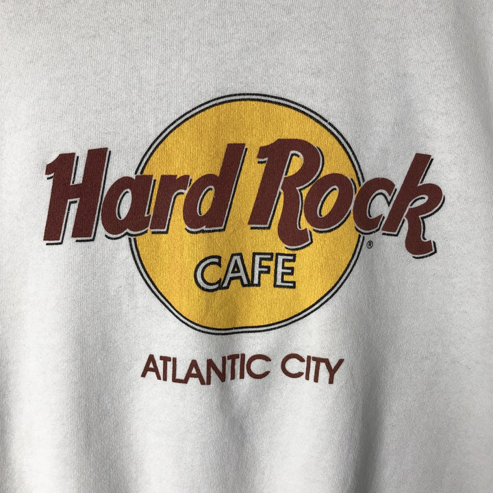 90'S Hard Rock Cafe Advertising Sweatshirt, Men's, Size L, Vintage polyester white type Vintage Second Hand