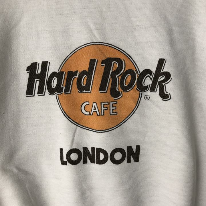 Hard Rock Cafe Advertising Sweatshirt, Men's XL polyester white type Vintage Second Hand