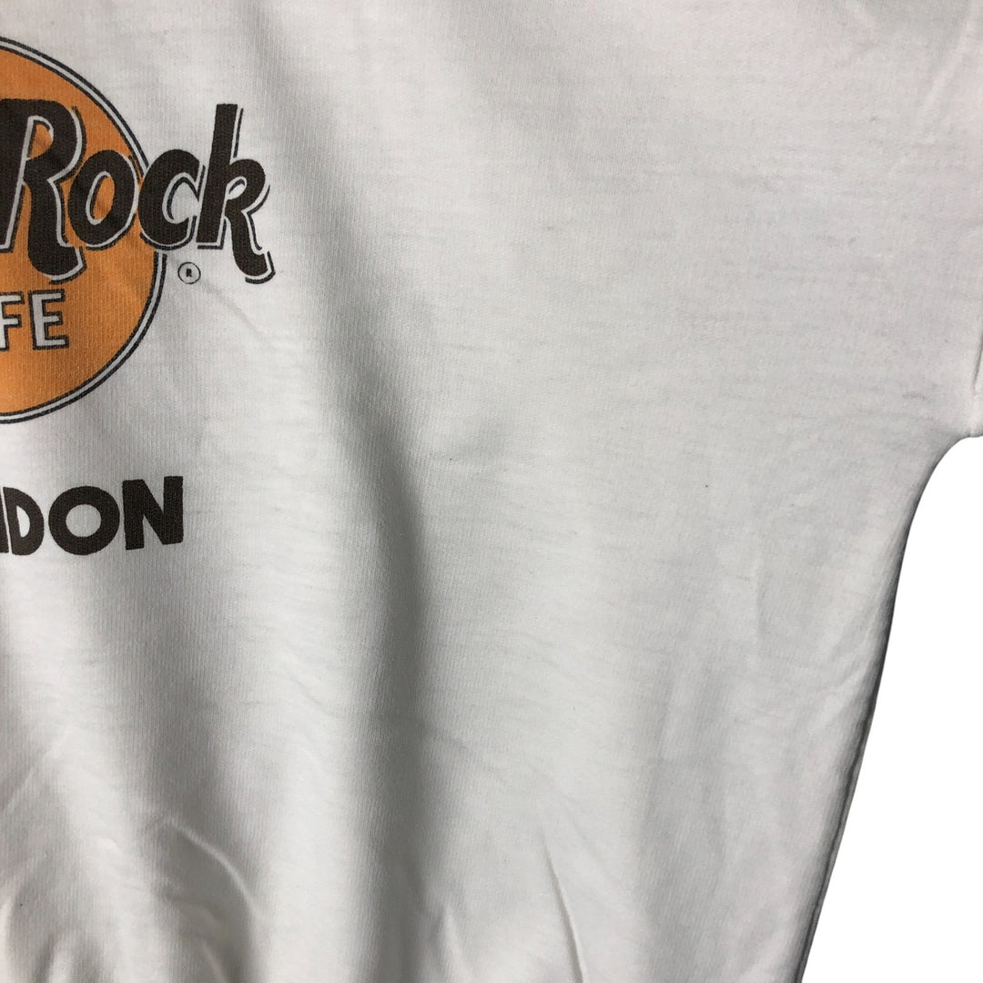Hard Rock Cafe Advertising Sweatshirt, Men's XL polyester white type Vintage Second Hand