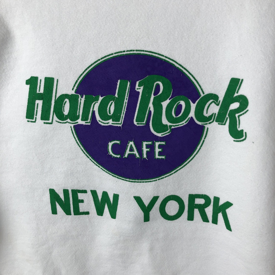 Vintage 90'S BASICSS Hard Rock Cafe Advertising Sweatshirt, Made in USA, Men's Size XL cotton white type Vintage Second Hand