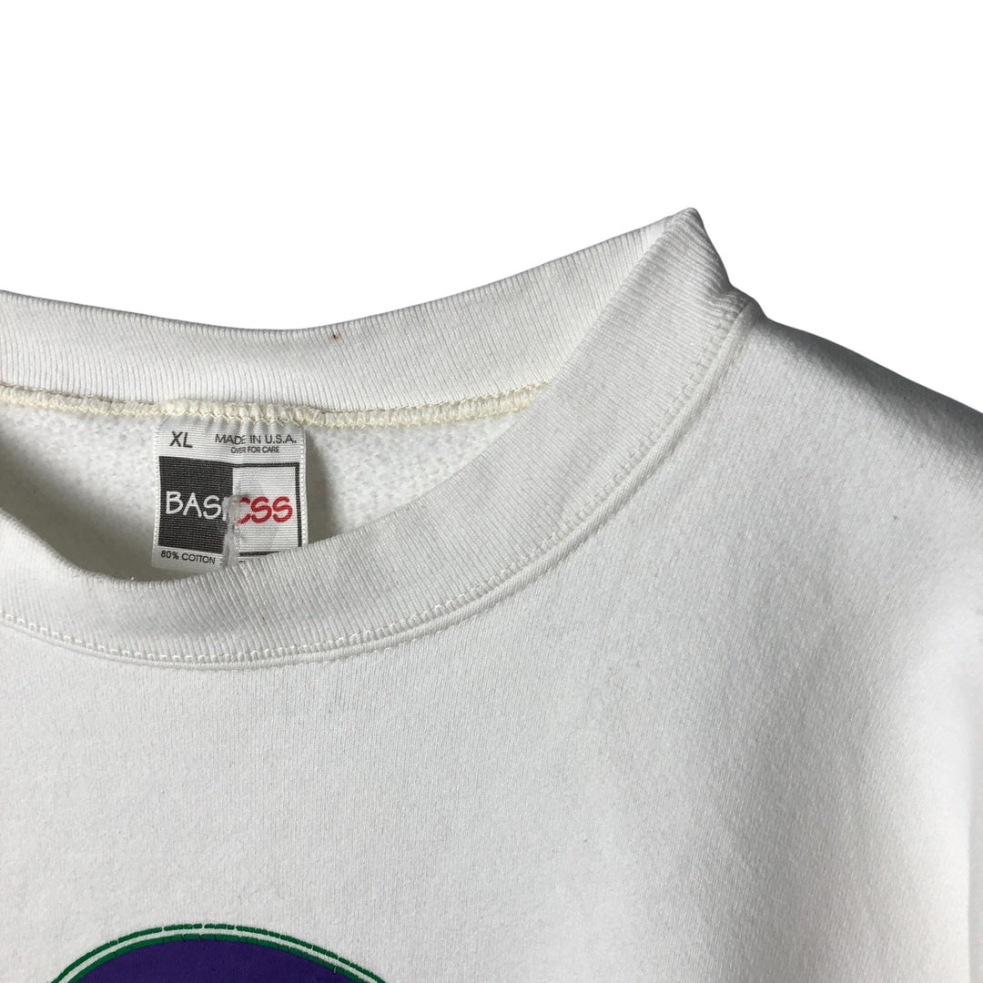 Vintage 90'S BASICSS Hard Rock Cafe Advertising Sweatshirt, Made in USA, Men's Size XL cotton white type Vintage Second Hand