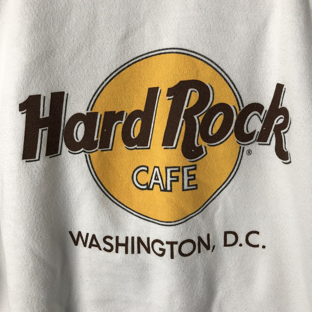 Vintage 90'S Hanes Hard Rock Cafe Advertising Sweatshirt, Made in USA, Men's XL cotton white type Vintage Second Hand