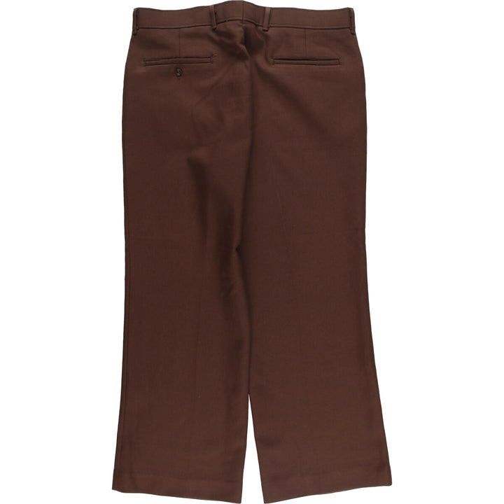 Vintage 1980'S Levi's Action Slacks, Sta-Press, wide-leg pants, men's size W35. unclear brown type Vintage Second Hand