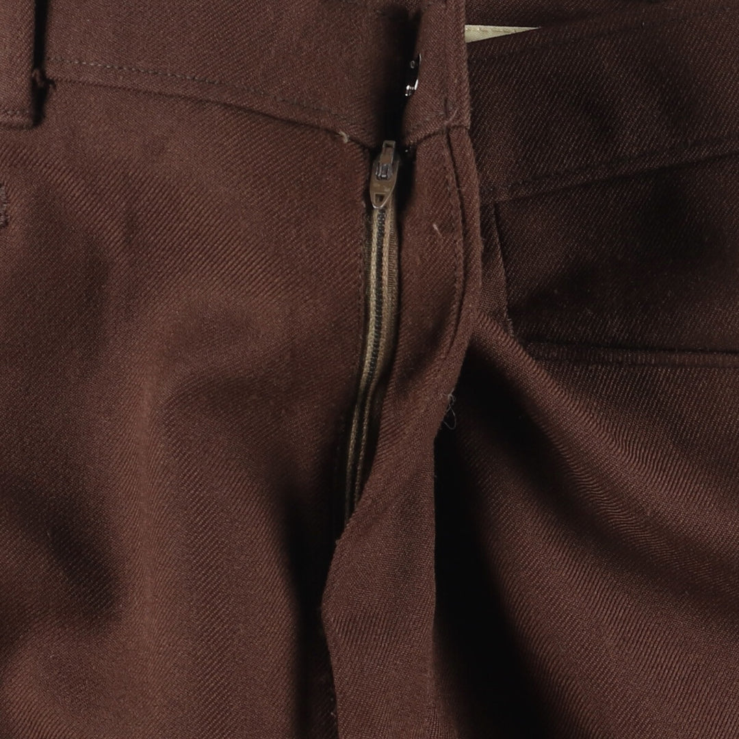 Vintage 1980'S Levi's Action Slacks, Sta-Press, wide-leg pants, men's size W35. unclear brown type Vintage Second Hand