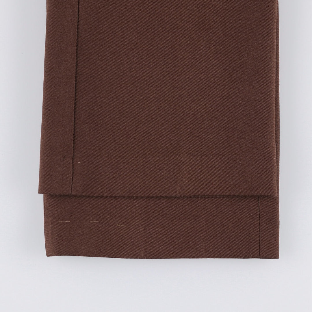 Vintage 1980'S Levi's Action Slacks, Sta-Press, wide-leg pants, men's size W35. unclear brown type Vintage Second Hand