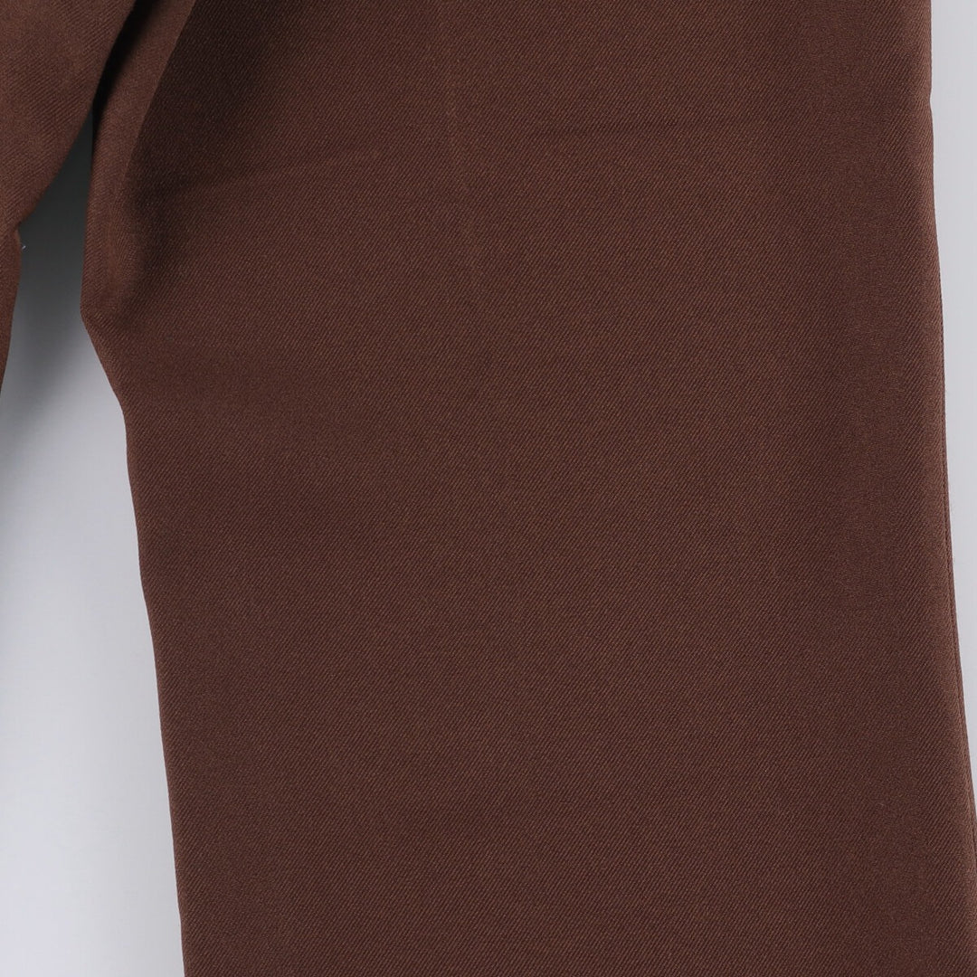 Vintage 1980'S Levi's Action Slacks, Sta-Press, wide-leg pants, men's size W35. unclear brown type Vintage Second Hand