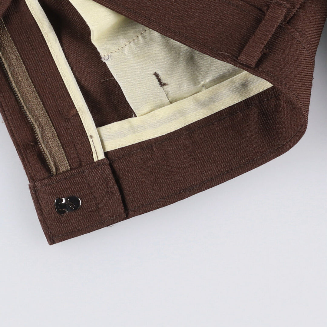 Vintage 1980'S Levi's Action Slacks, Sta-Press, wide-leg pants, men's size W35. unclear brown type Vintage Second Hand