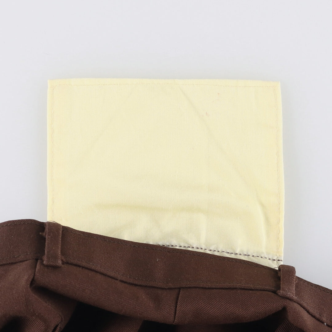 Vintage 1980'S Levi's Action Slacks, Sta-Press, wide-leg pants, men's size W35. unclear brown type Vintage Second Hand