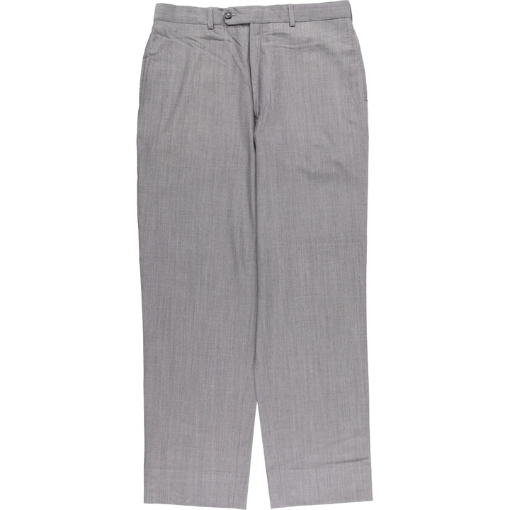 Brooks Brothers MADISON BROOKSCOOL Wool Pants, Men's Slacks, Size W33 wool gray type Vintage Second Hand