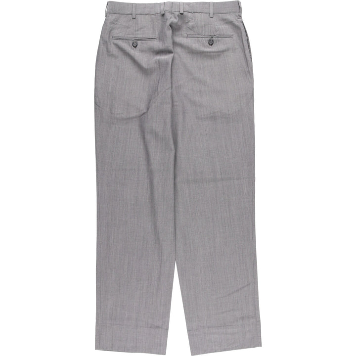 Brooks Brothers MADISON BROOKSCOOL Wool Pants, Men's Slacks, Size W33 wool gray type Vintage Second Hand