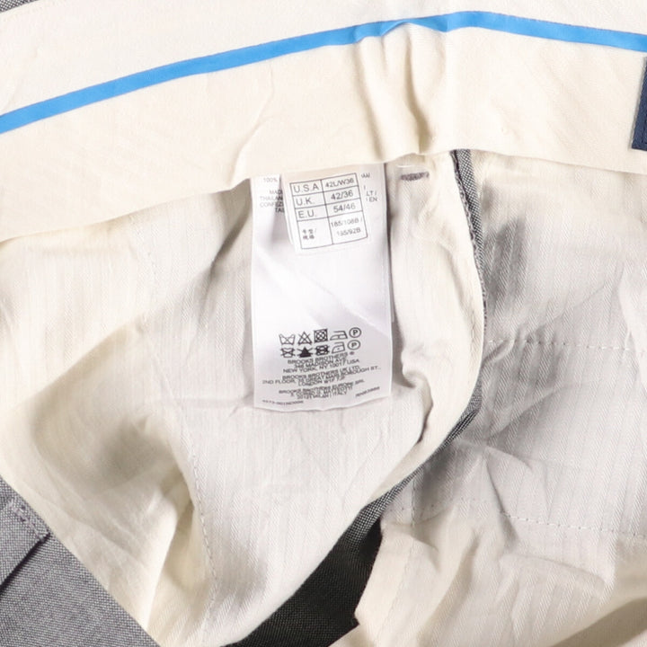 Brooks Brothers MADISON BROOKSCOOL Wool Pants, Men's Slacks, Size W33 wool gray type Vintage Second Hand