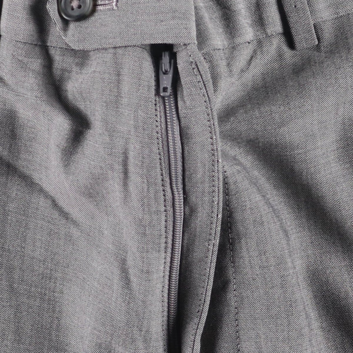 Brooks Brothers MADISON BROOKSCOOL Wool Pants, Men's Slacks, Size W33 wool gray type Vintage Second Hand