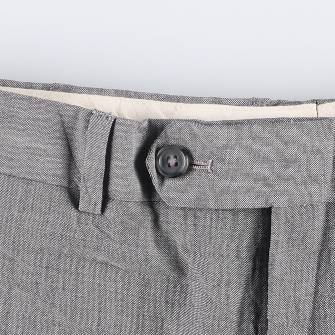 Brooks Brothers MADISON BROOKSCOOL Wool Pants, Men's Slacks, Size W33 wool gray type Vintage Second Hand