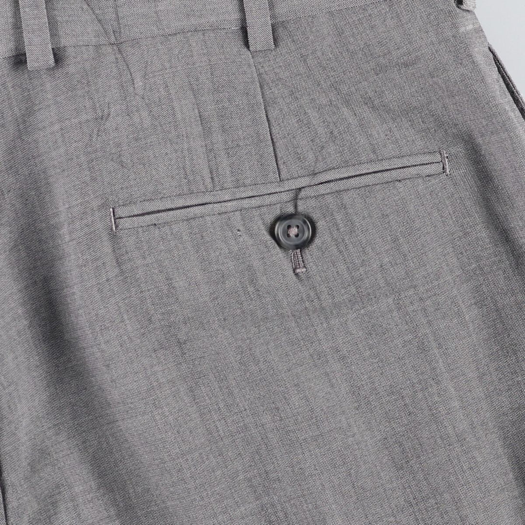 Brooks Brothers MADISON BROOKSCOOL Wool Pants, Men's Slacks, Size W33 wool gray type Vintage Second Hand