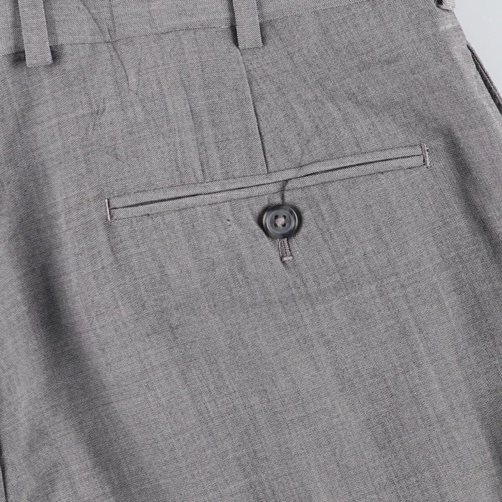 Brooks Brothers MADISON BROOKSCOOL Wool Pants, Men's Slacks, Size W33 wool gray type Vintage Second Hand