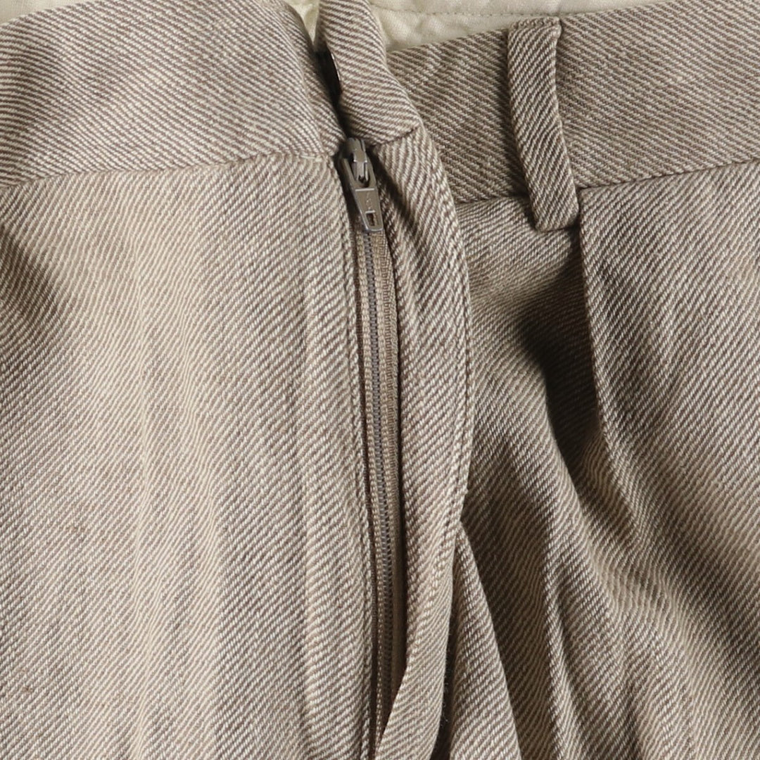 Ralph Lauren POLO by Ralph Lauren two-pleat linen pants, men's size W33. linen Beige type Vintage Second Hand