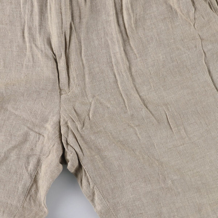 Ralph Lauren POLO by Ralph Lauren two-pleat linen pants, men's size W33. linen Beige type Vintage Second Hand