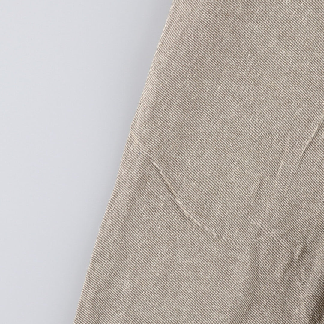 Ralph Lauren POLO by Ralph Lauren two-pleat linen pants, men's size W33. linen Beige type Vintage Second Hand