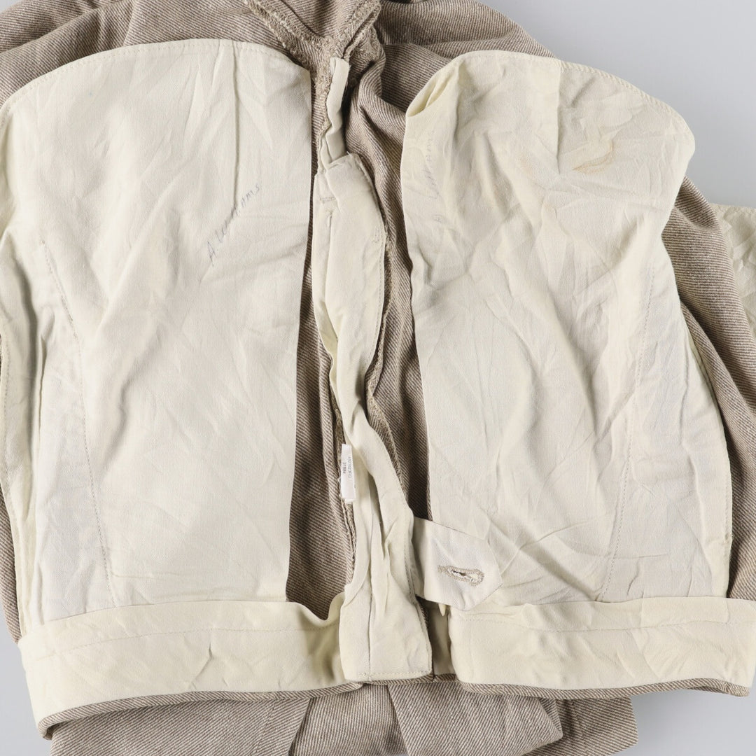 Ralph Lauren POLO by Ralph Lauren two-pleat linen pants, men's size W33. linen Beige type Vintage Second Hand