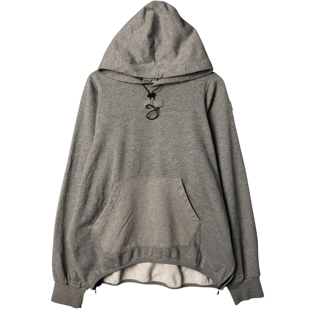 90s-00'S Adidas sweatshirt pullover hoodie, men's size XL cotton gray type Vintage Second Hand