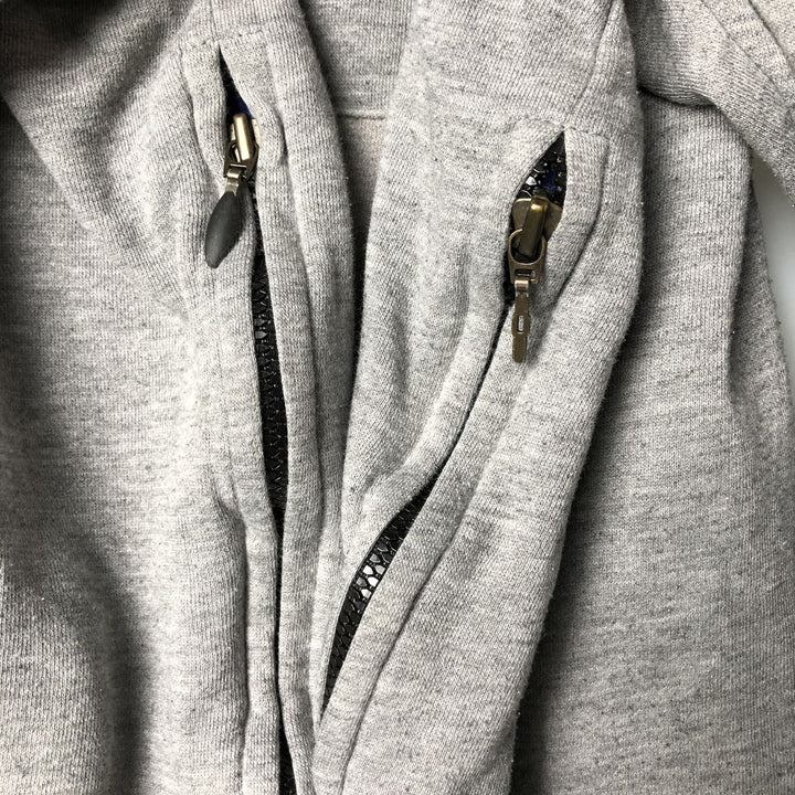 90s-00'S Adidas sweatshirt pullover hoodie, men's size XL cotton gray type Vintage Second Hand