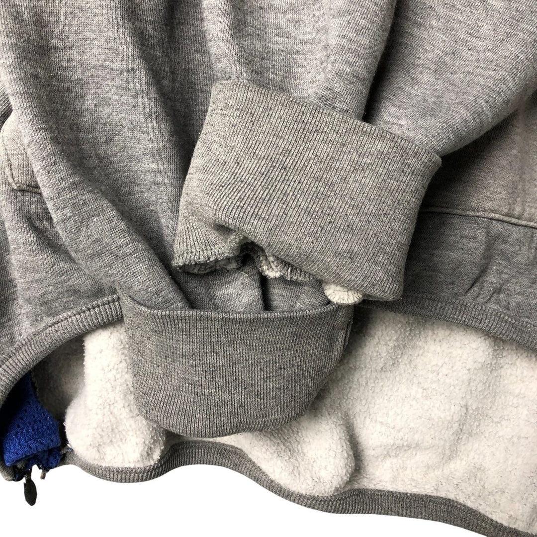 90s-00'S Adidas sweatshirt pullover hoodie, men's size XL cotton gray type Vintage Second Hand
