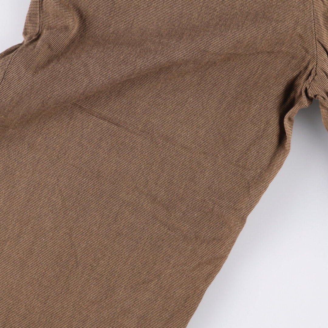 Ralph Lauren POLO by Ralph Lauren Men's Two-Pleated Cotton Slacks, Size W30 cotton brown type Vintage Second Hand