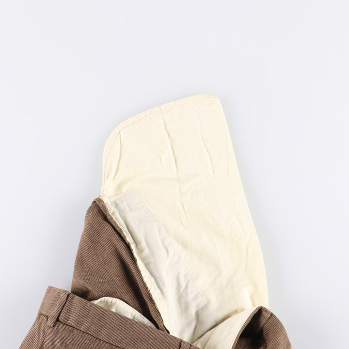 Ralph Lauren POLO by Ralph Lauren Men's Two-Pleated Cotton Slacks, Size W30 cotton brown type Vintage Second Hand