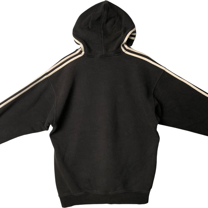 2000'S Adidas high-neck sweatshirt pullover hoodie, men's size M cotton black type Vintage Second Hand