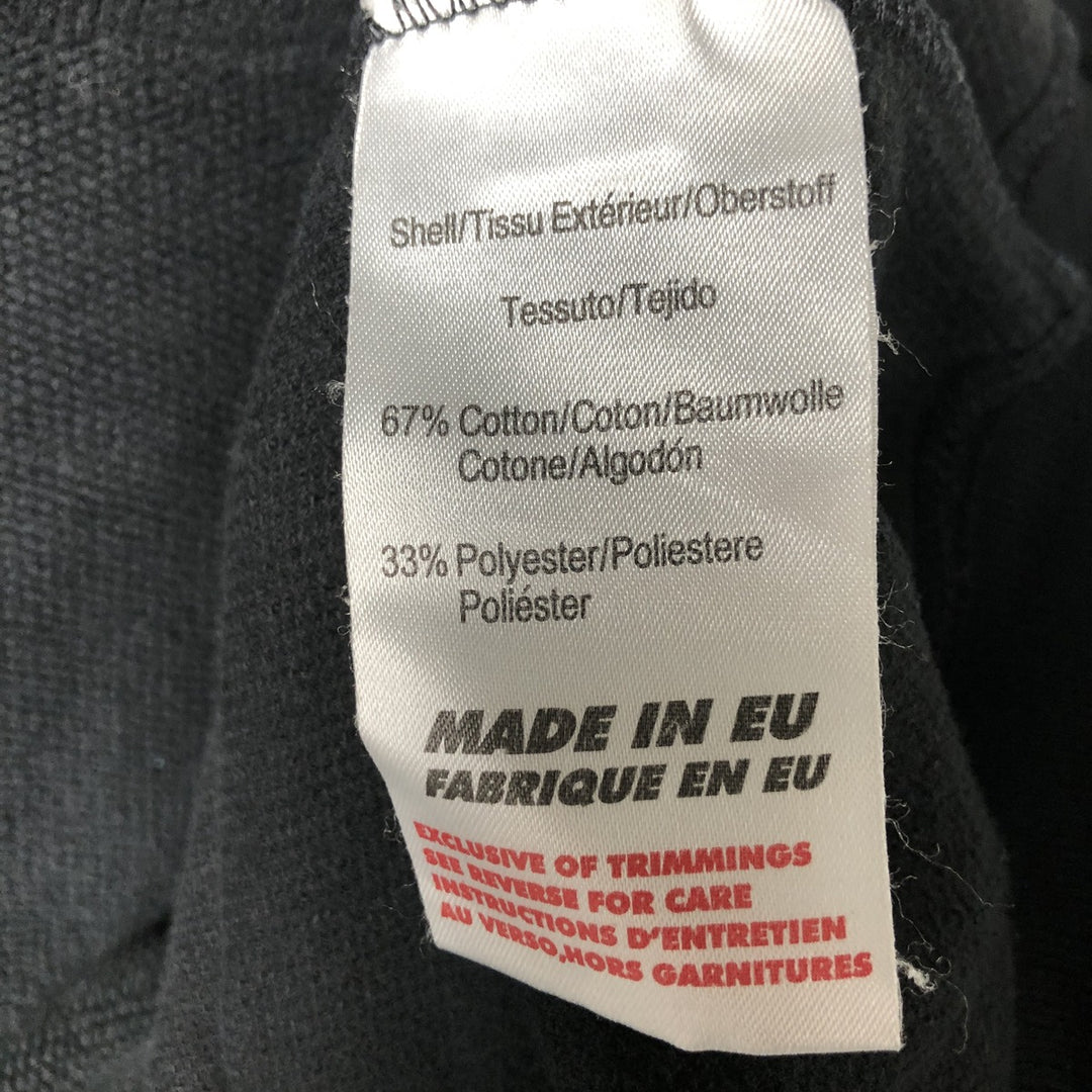 2000'S PUMA Sweatshirt Pullover Hoodie, Made in the UK, Men's Size Small cotton black type Vintage Second Hand