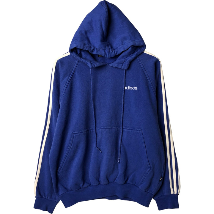 Vintage 80s-90'S Adidas pullover sweatshirt, size M, men's cotton blue type Vintage Second Hand