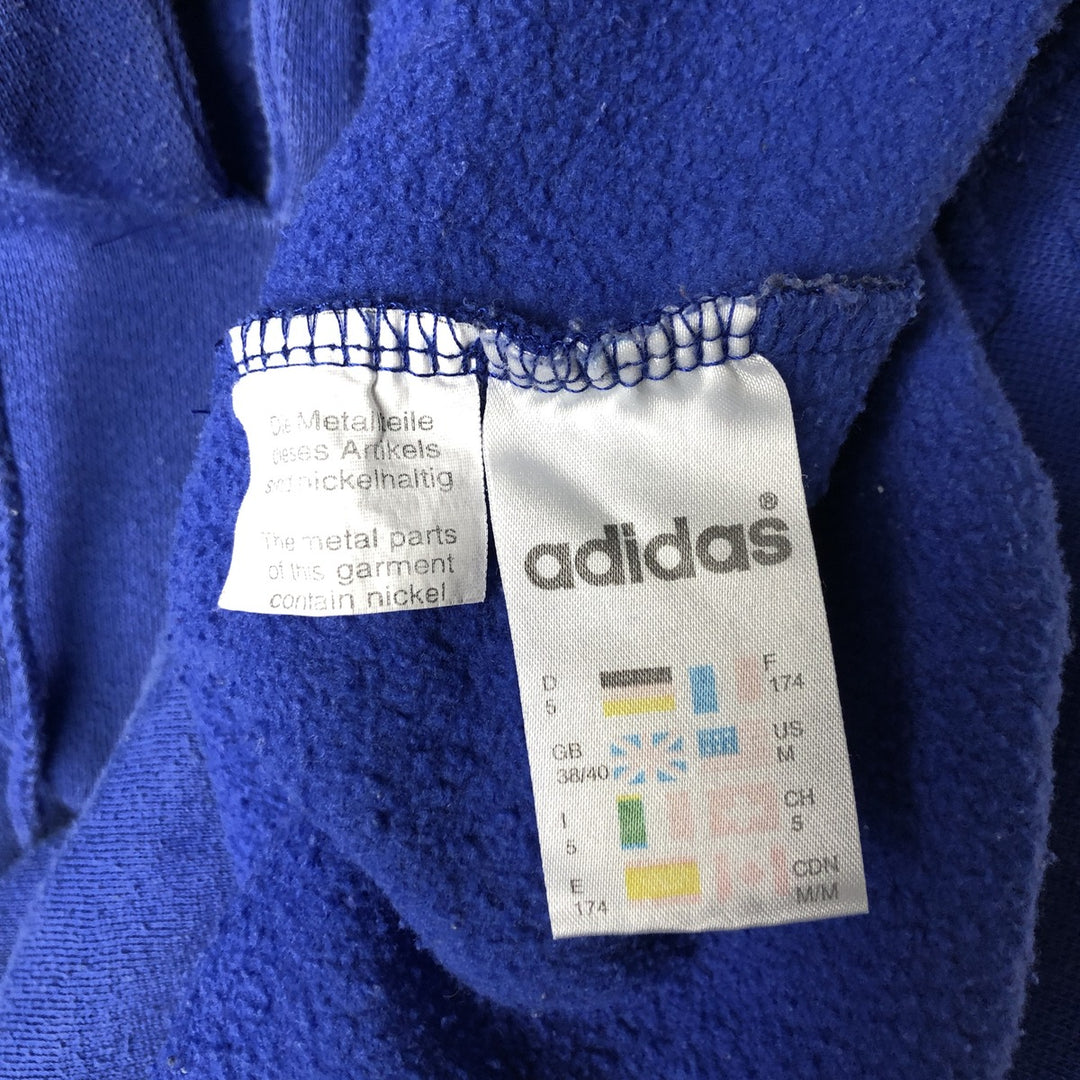 Vintage 80s-90'S Adidas pullover sweatshirt, size M, men's cotton blue type Vintage Second Hand