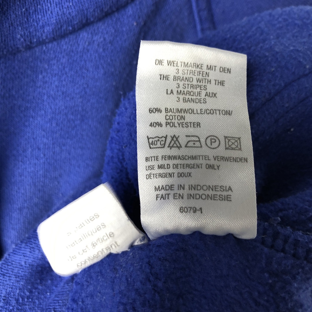Vintage 80s-90'S Adidas pullover sweatshirt, size M, men's cotton blue type Vintage Second Hand