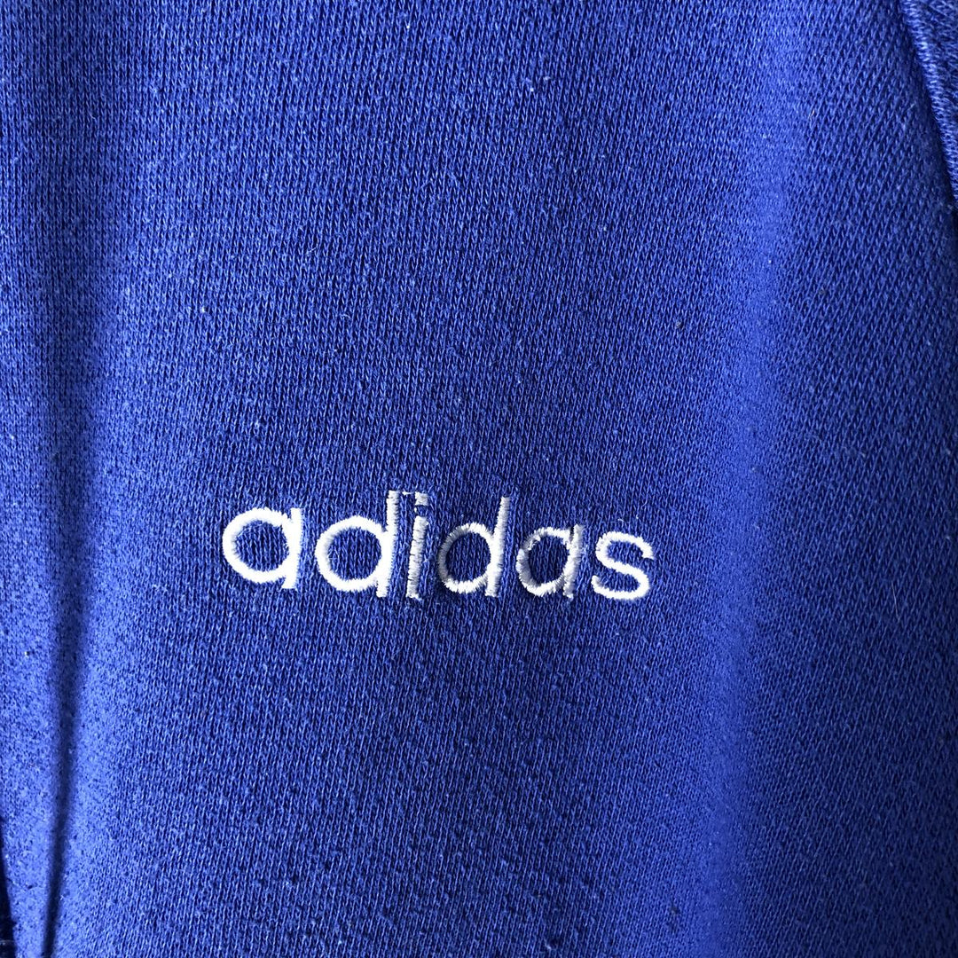 Vintage 80s-90'S Adidas pullover sweatshirt, size M, men's cotton blue type Vintage Second Hand