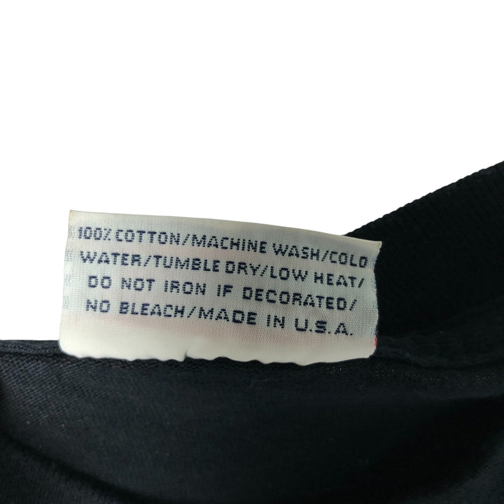 80'S Reebok Printed T-Shirt, Made in USA, Men's Size Medium cotton black type Vintage Second Hand