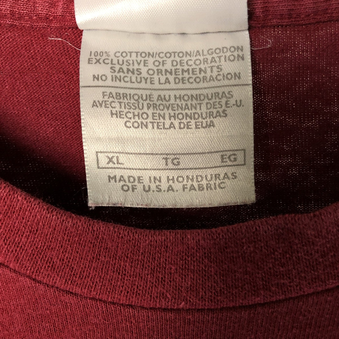00'S Nike One Point Logo T-shirt Men's XL cotton red type reddish brown Vintage Second Hand