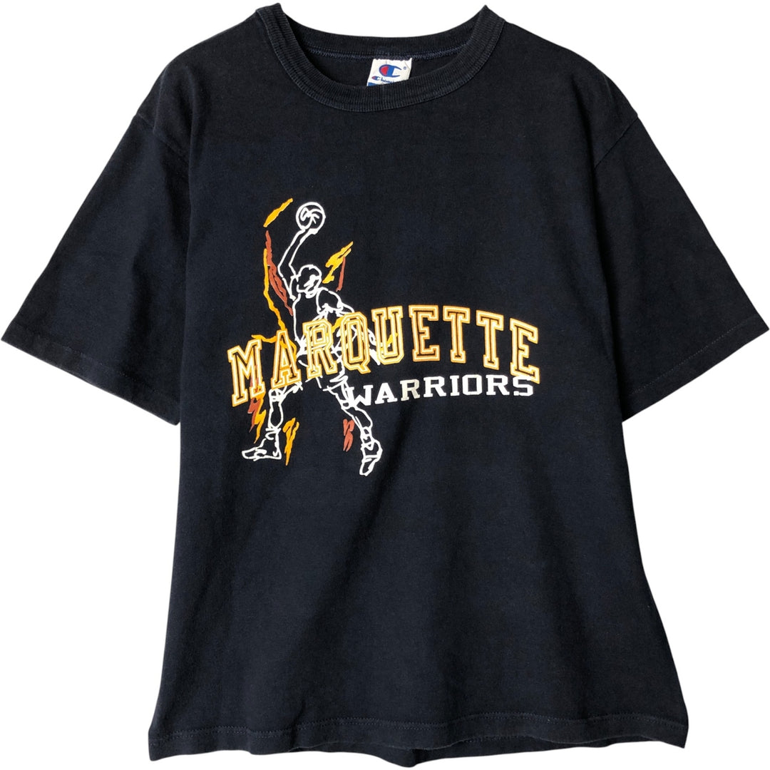 Vintage 90'S Champion college t-shirt, made in the USA, size M, men's cotton navy blue type Vintage Second Hand