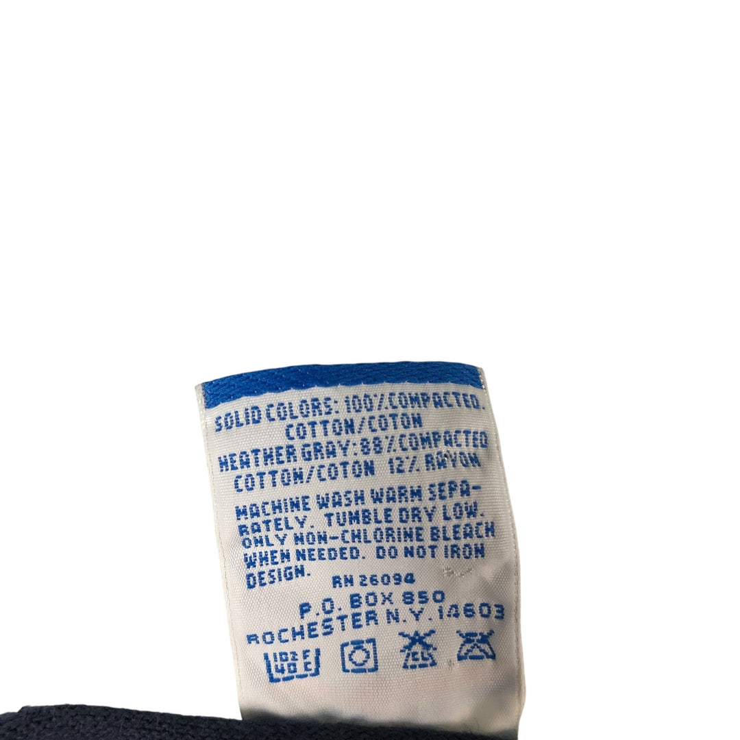 Vintage 90'S Champion college t-shirt, made in the USA, size M, men's cotton navy blue type Vintage Second Hand