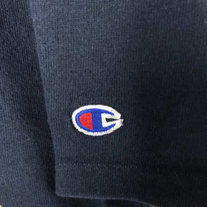 Vintage 90'S Champion college t-shirt, made in the USA, size M, men's cotton navy blue type Vintage Second Hand