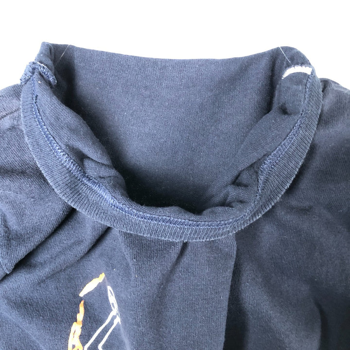 Vintage 90'S Champion college t-shirt, made in the USA, size M, men's cotton navy blue type Vintage Second Hand
