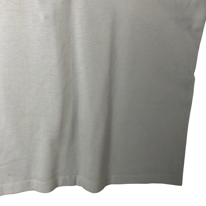 90'S Hanes HEAVYWEIGHT 50 cotton white type Vintage Second Hand
