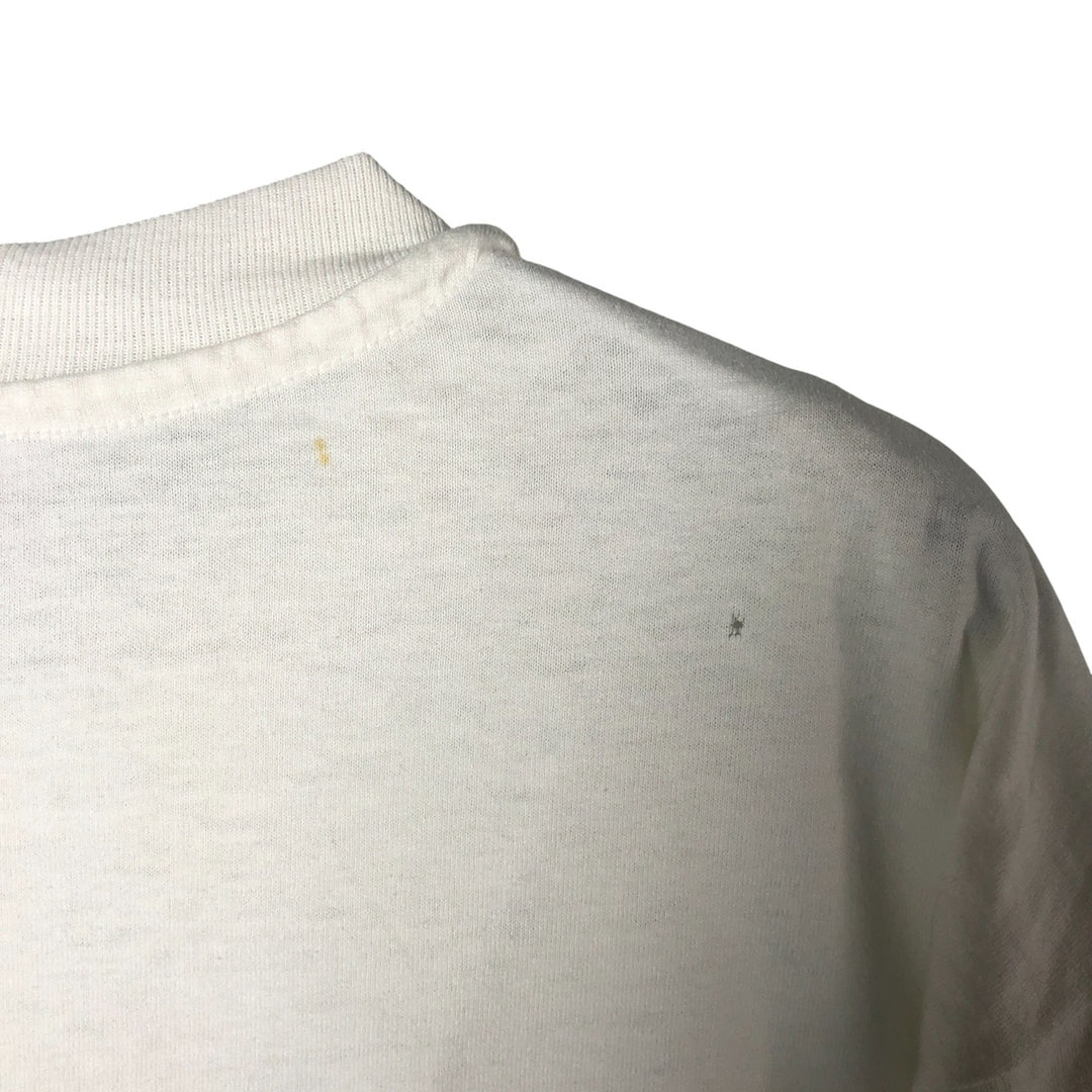 90'S Hanes HEAVYWEIGHT 50 cotton white type Vintage Second Hand