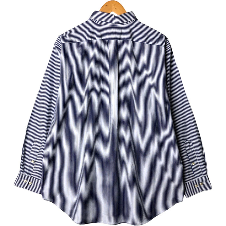Ralph Lauren Classic Fit Long Sleeve Button Down Striped Shirt, Men's Size L cotton white type Vintage Second Hand