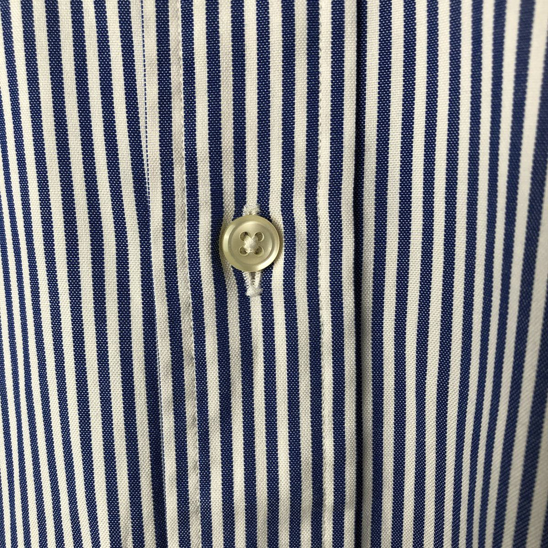 Ralph Lauren Classic Fit Long Sleeve Button Down Striped Shirt, Men's Size L cotton white type Vintage Second Hand