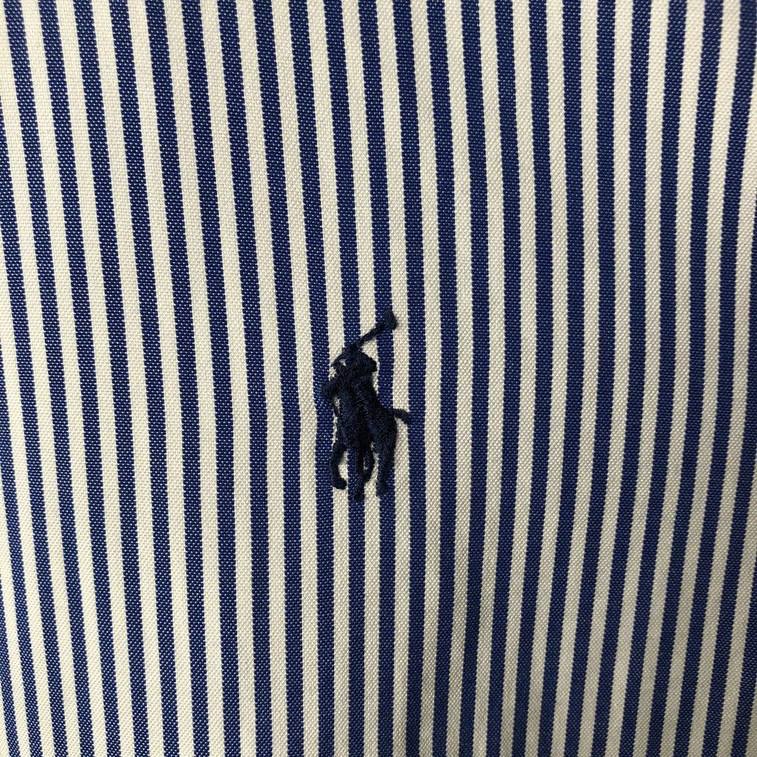 Ralph Lauren Classic Fit Long Sleeve Button Down Striped Shirt, Men's Size L cotton white type Vintage Second Hand