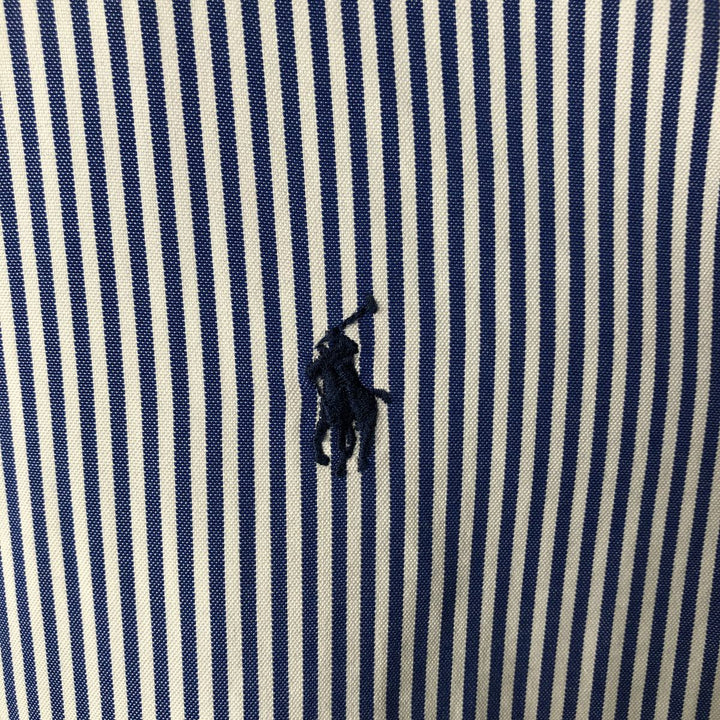 Ralph Lauren Classic Fit Long Sleeve Button Down Striped Shirt, Men's Size L cotton white type Vintage Second Hand