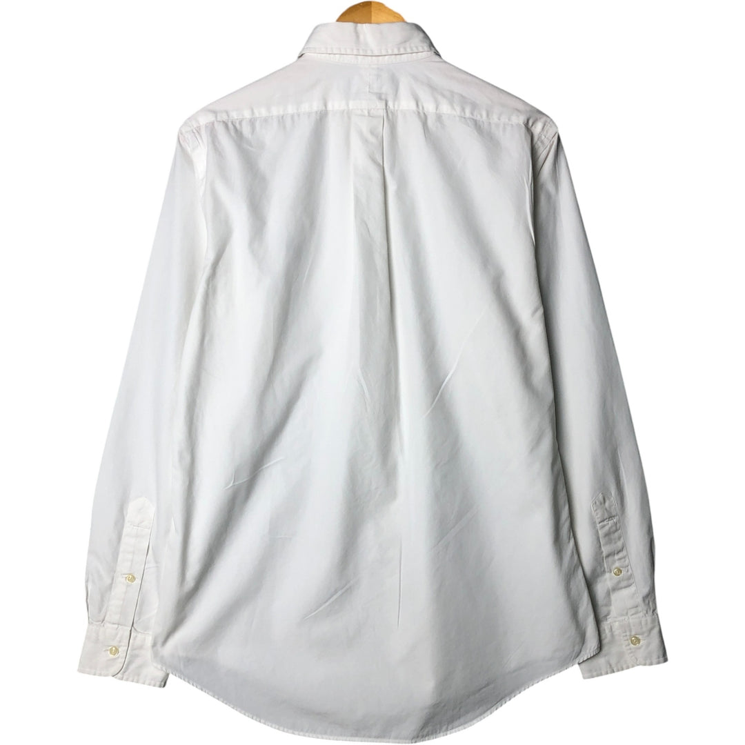 Ralph Lauren CUSTOM FIT long sleeve button down shirt, men's size M cotton white type Vintage Second Hand