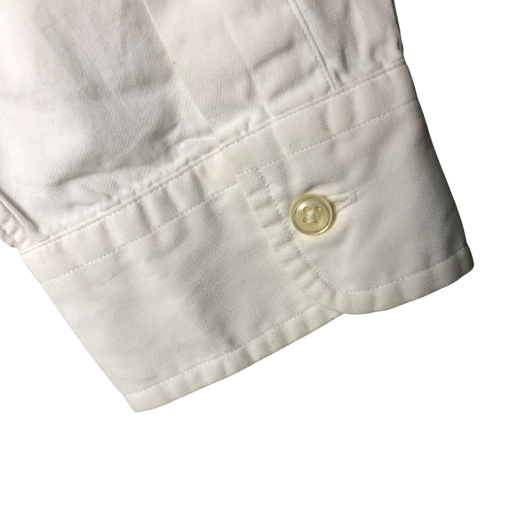Ralph Lauren CUSTOM FIT long sleeve button down shirt, men's size M cotton white type Vintage Second Hand